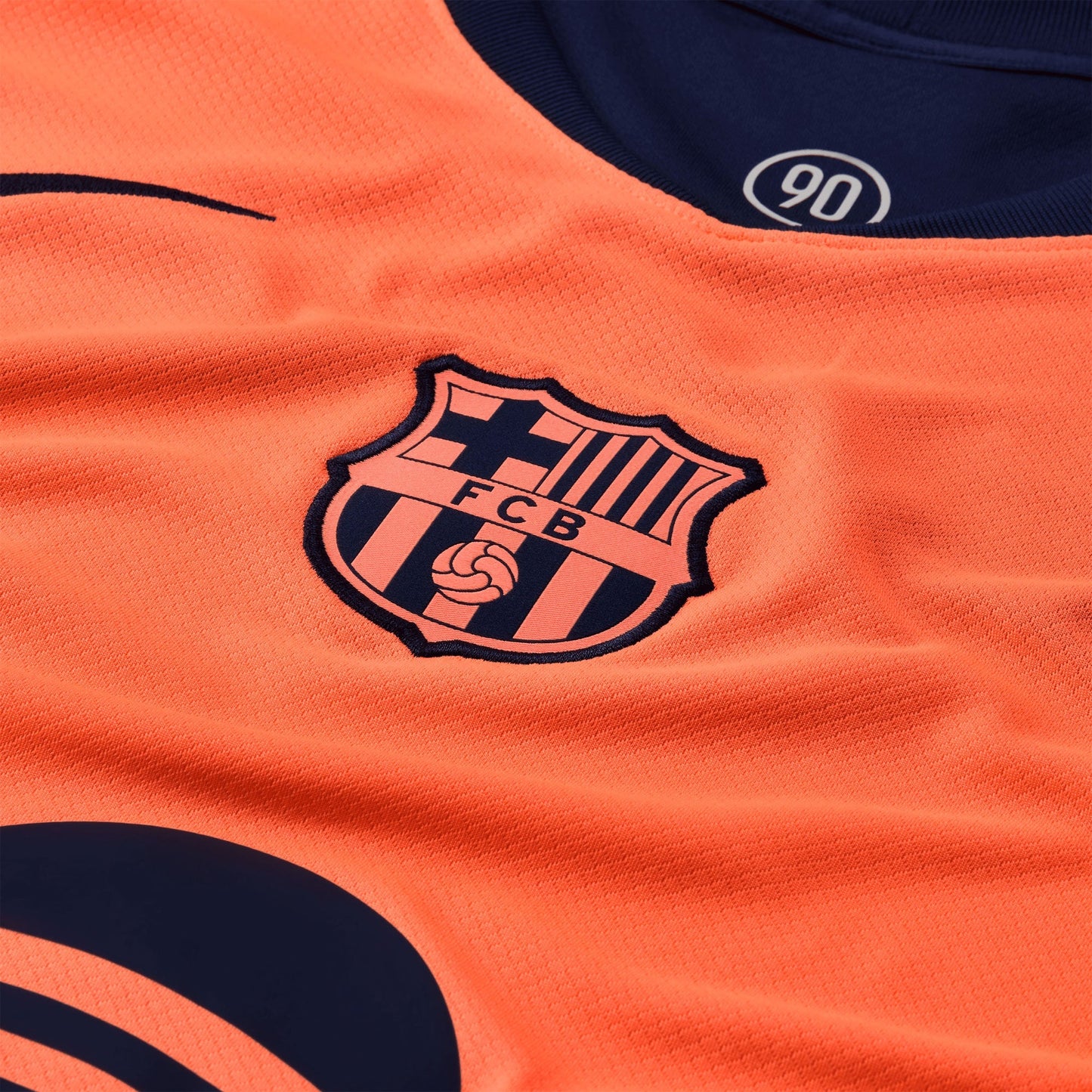 Nike Men's FC Barcelona 2025/26 Third Jersey Bright Mango/Midnight Navy