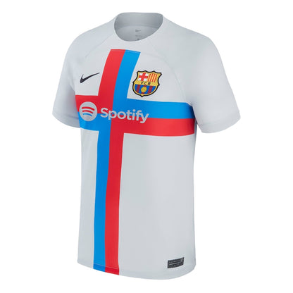 Nike Men's FC Barcelona Third Jersey 2022/23 Sky Grey/Black