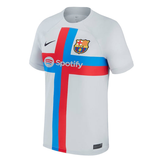 Nike Men's FC Barcelona Third Jersey 2022/23 Sky Grey/Black