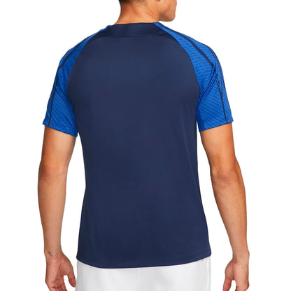 Nike Men's France 2022/23 Strike Jersey Midnight Navy/Metallic Gold