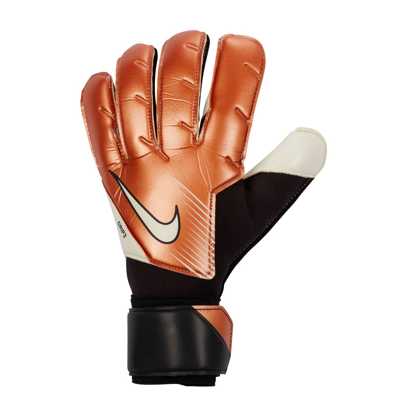 Nike Men's Grip 3 Goalkeeper Gloves Metallic Copper/White