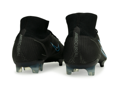 Nike Men's Mercurial Superfly 8 Elite FG Black/Blue