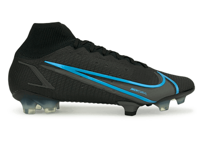 Nike Men's Mercurial Superfly 8 Elite FG Black/Blue