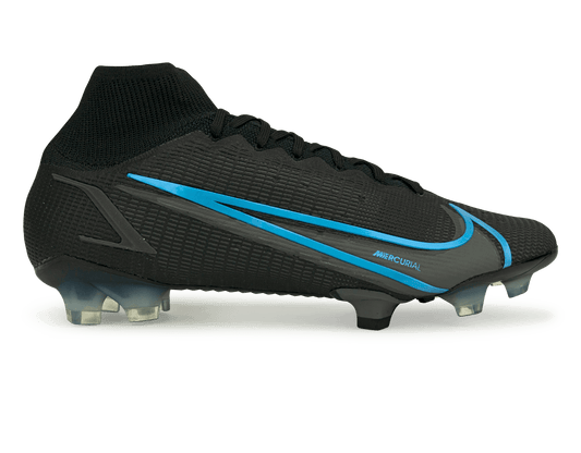 Nike Men's Mercurial Superfly 8 Elite FG Black/Blue