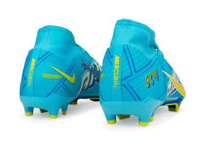 Nike Men's Zoom Mercurial Superfly 9 Academy KM FG/MG Blue/White