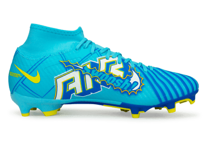 Nike Men's Zoom Mercurial Superfly 9 Academy KM FG/MG Blue/White