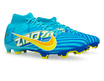 Nike Men's Zoom Mercurial Superfly 9 Academy KM FG/MG Blue/White
