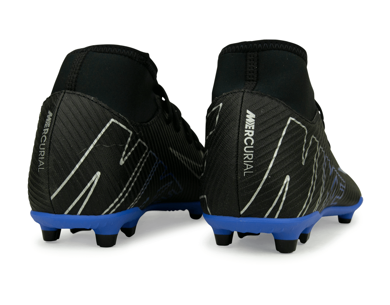 Nike Men's Zoom  Mercurial Superfly 9 Club FG/MG Black/Blue