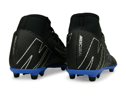Nike Men's Zoom  Mercurial Superfly 9 Club FG/MG Black/Blue