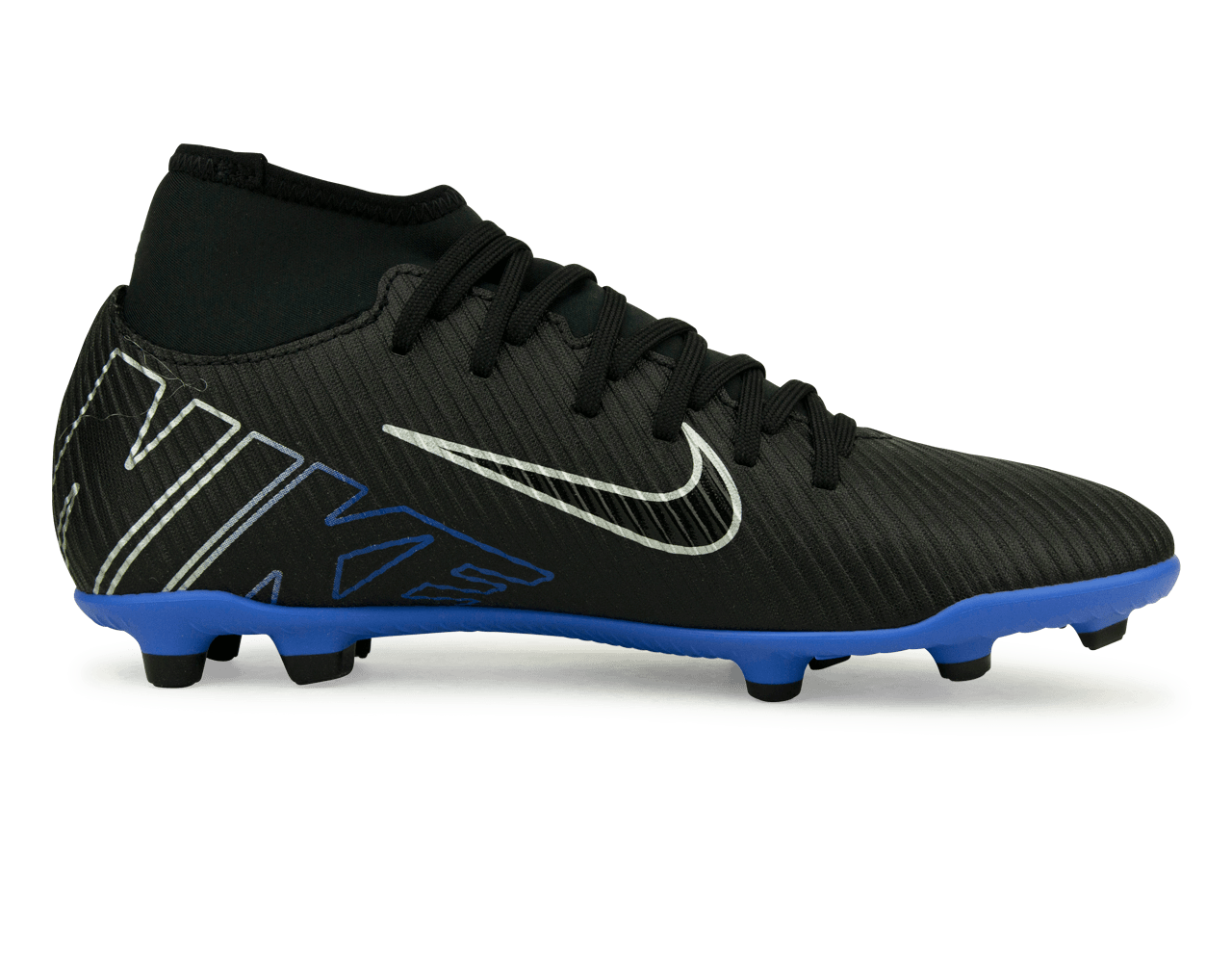 Nike Men's Zoom  Mercurial Superfly 9 Club FG/MG Black/Blue