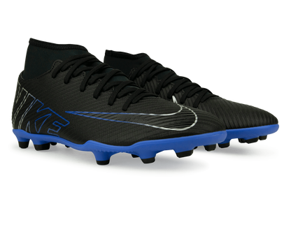 Nike Men's Zoom  Mercurial Superfly 9 Club FG/MG Black/Blue