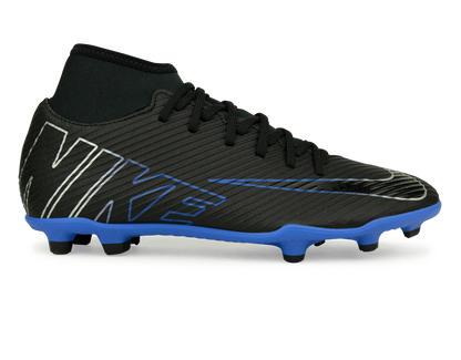 Nike Men's Zoom  Mercurial Superfly 9 Club FG/MG Black/Blue