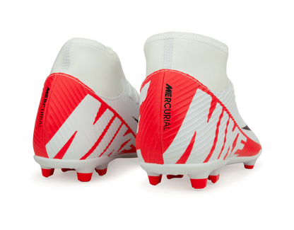 Nike Men's Zoom Mercurial Superfly 9 Club FG/MG White/Red