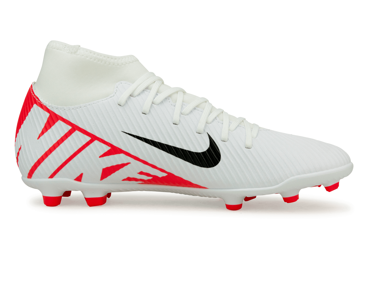 Nike Men's Zoom Mercurial Superfly 9 Club FG/MG White/Red