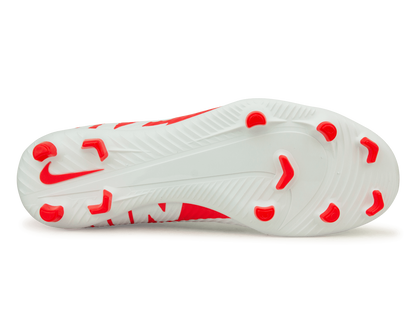 Nike Men's Zoom Mercurial Superfly 9 Club FG/MG White/Red
