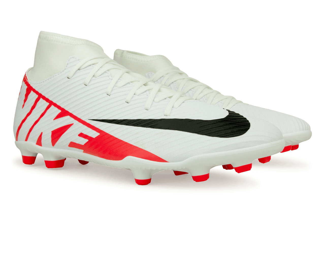 Nike Men's Zoom Mercurial Superfly 9 Club FG/MG White/Red
