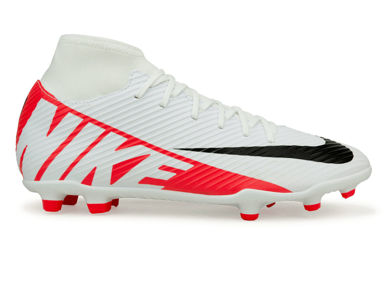 Nike Men's Zoom Mercurial Superfly 9 Club FG/MG White/Red
