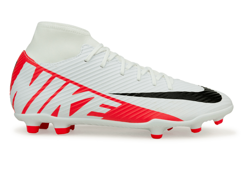 Nike Men's Zoom Mercurial Superfly 9 Club FG/MG White/Red
