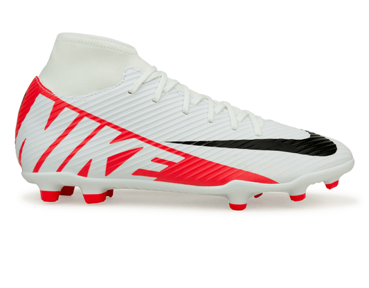 Nike Men's Zoom Mercurial Superfly 9 Club FG/MG White/Red