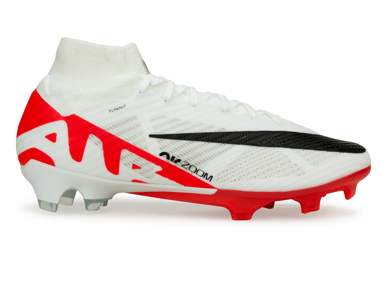 Nike Men's Zoom Mercurial Superfly 9 Elite FG White/Red