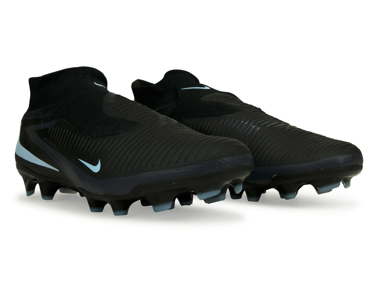Nike Men's Phantom 6 High Pro FG Black/Ice Blue