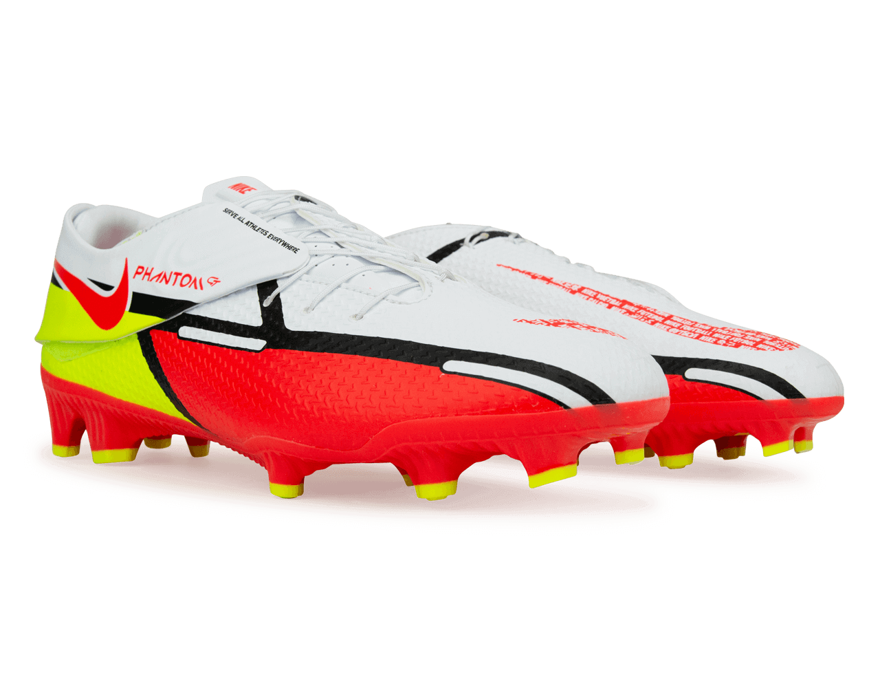Nike Men's Phantom GT2 Academy Flyease FG/MG White/Crimson