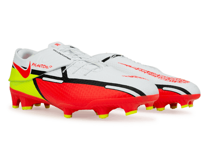 Nike Men's Phantom GT2 Academy Flyease FG/MG White/Crimson