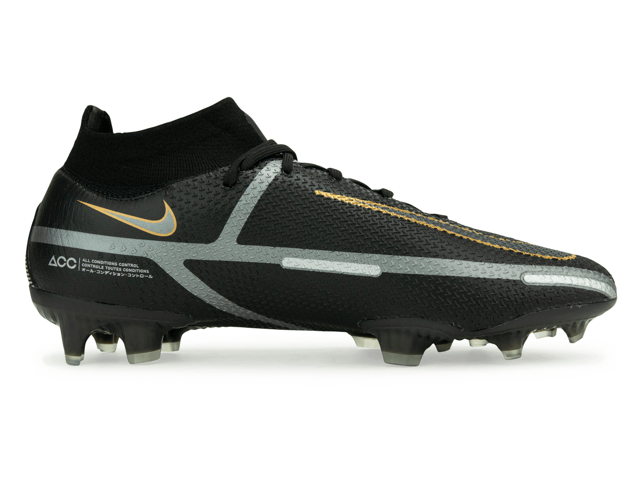 Nike Men's Phantom GT2 DF Elite FG Black/Gold