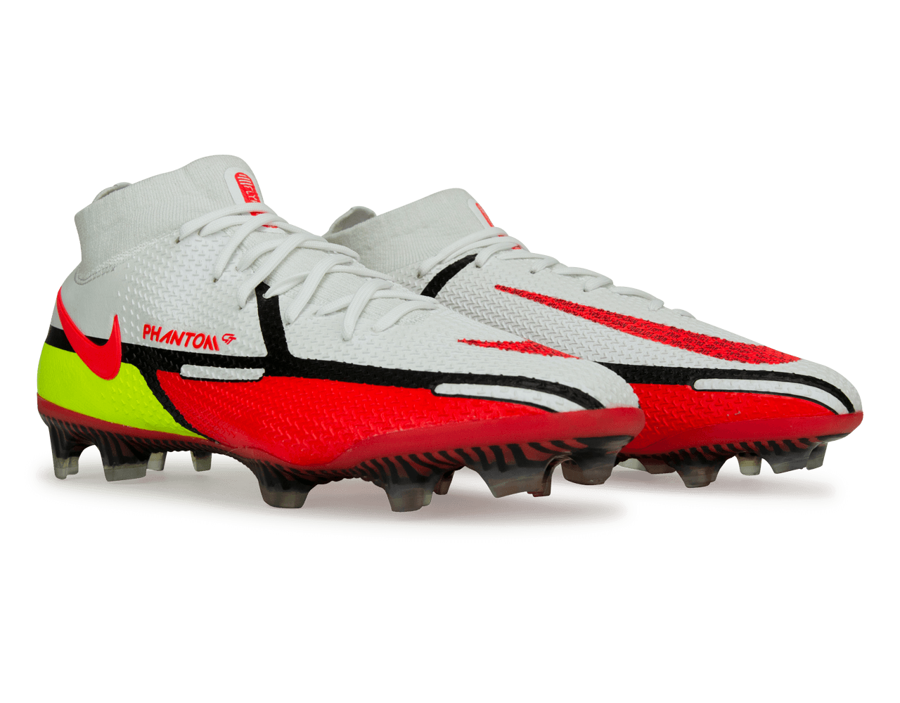 Nike Men's Phantom GT2 DF Elite FG White/Bright Crimson