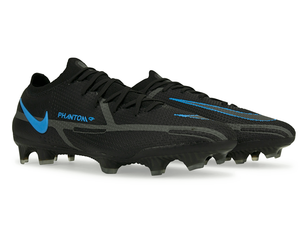 Nike Men's Phantom GT2 Elite FG Black/Blue
