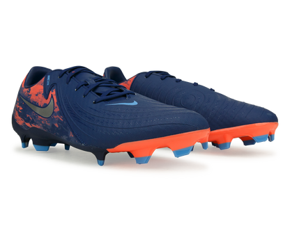 Nike Men's Erling Haaland Phantom GX II Academy FG/MG Blue Void/Chrome