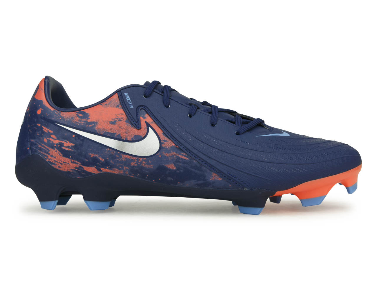 Nike Men's Erling Haaland Phantom GX II Academy FG/MG Blue Void/Chrome
