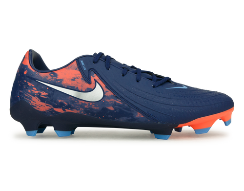 Nike Men's Erling Haaland Phantom GX II Academy FG/MG Blue Void/Chrome