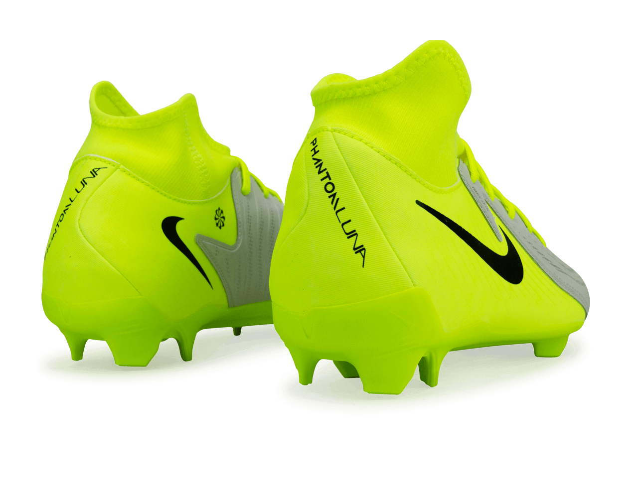 Nike Men's Phantom Luna II Academy FG/MG Silver/Black/Volt