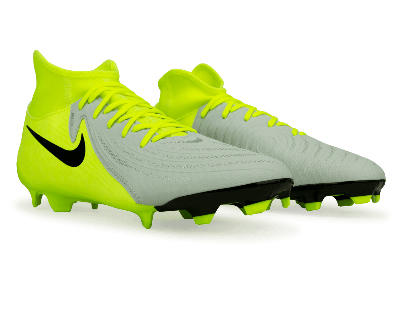 Nike Men's Phantom Luna II Academy FG/MG Silver/Black/Volt