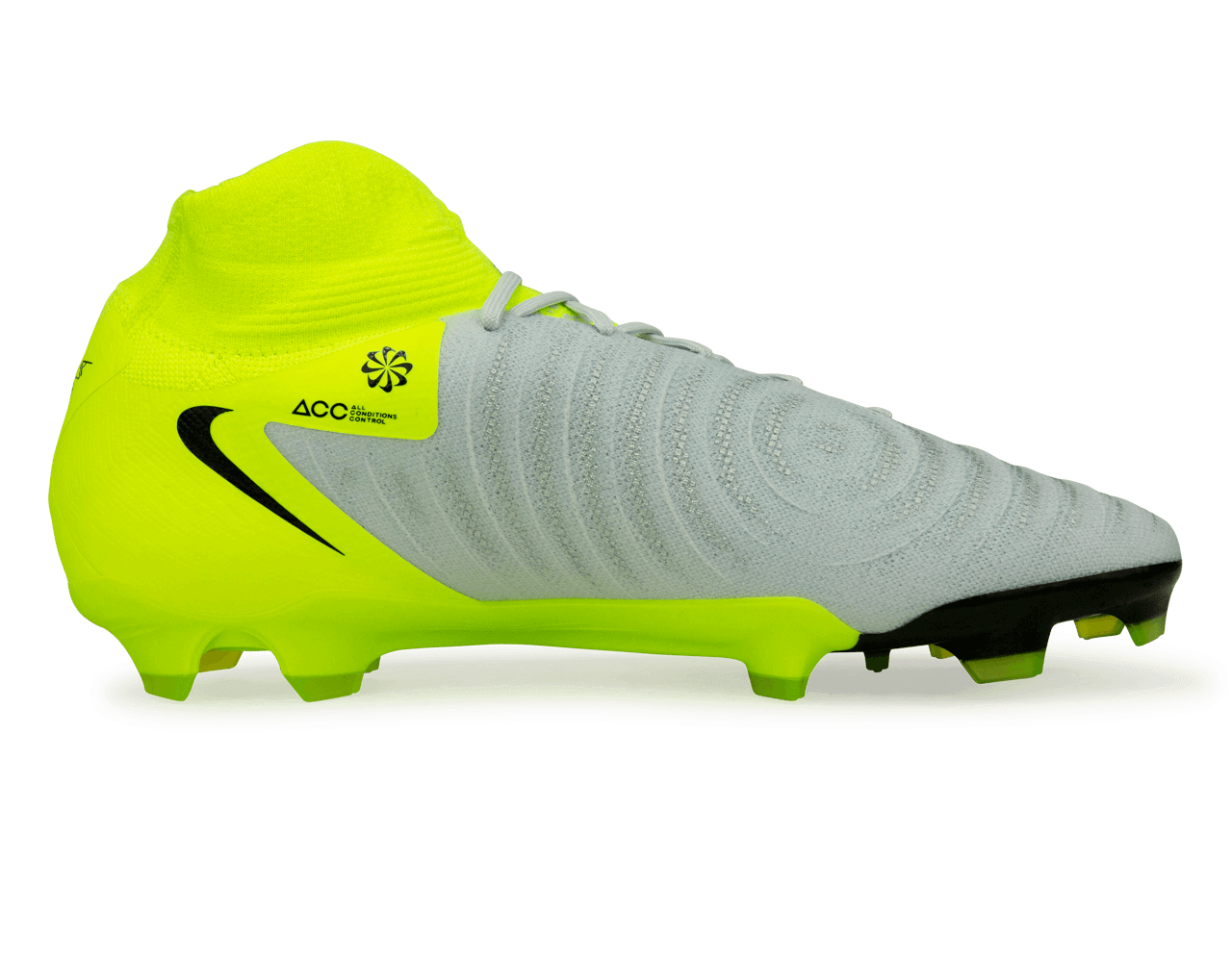 Nike Men's Phantom Luna II Pro FG Silver/Black/Volt