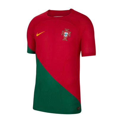 Nike Men's Portugal 2022/23 Dri-FIT ADV Home Jersey Pepper Red/Gold Dart