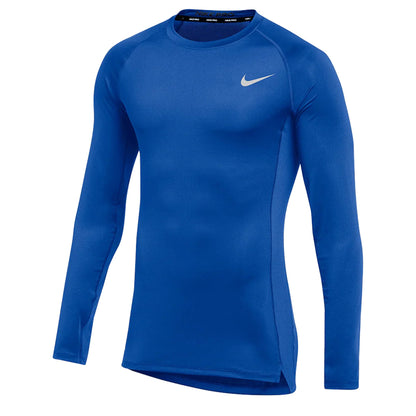 Nike Men's Pro Long Sleeve Top Royal Blue