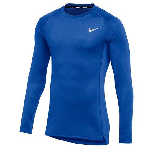 Nike Men's Pro Long Sleeve Top Royal Blue