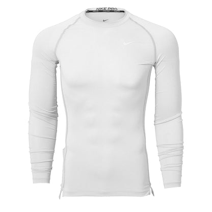 Nike Men's Pro Long Sleeve Top White