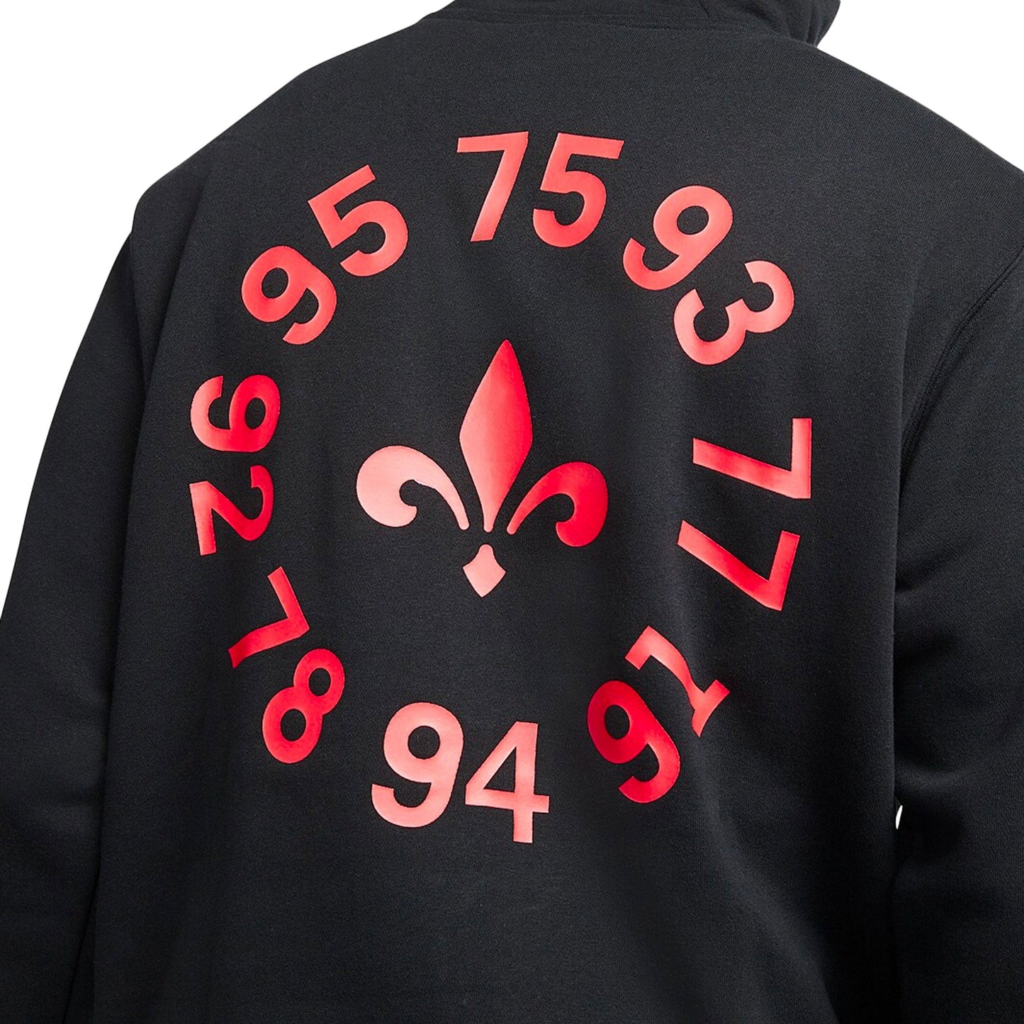 Nike Men's PSG 2021/22 Full Zip Club Hoodie Black/Siren Red
