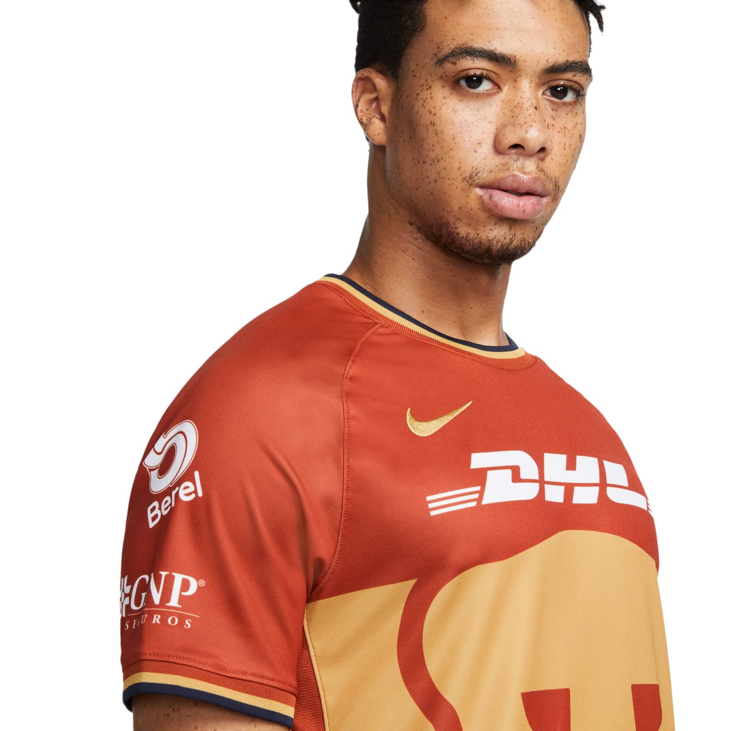 Nike Men's Pumas UNAM 2022/23 Third Jersey Fire Wood Orange/Truly Gold