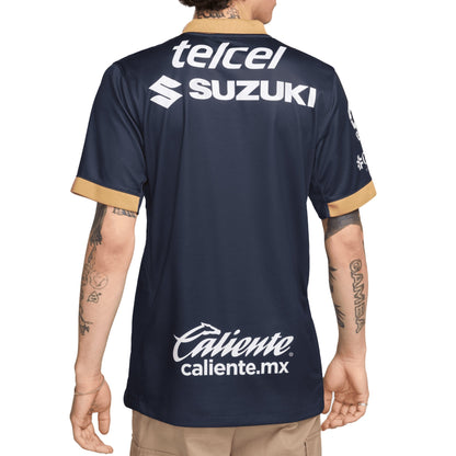 Nike Men's Pumas UNAM 2024/25 Away Jersey Obsidian/Truly Gold/White