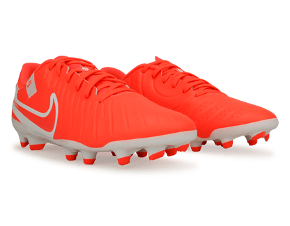 Nike Men's Tiempo Legend 10 Academy FG/MG Hot Lava/White