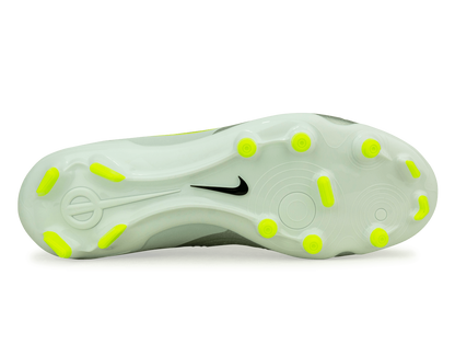 Nike Men's Tiempo Legend 10 Academy FG/MG Silver/Black/Volt