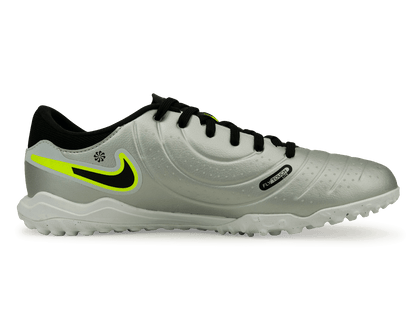 Nike Men's Tiempo Legend 10 Academy TF Silver/Black/Volt