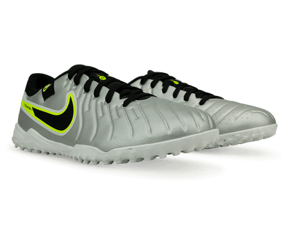 Nike Men's Tiempo Legend 10 Academy TF Silver/Black/Volt