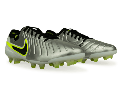 Nike Men's Tiempo Legend 10 Elite FG Silver/Black/Volt