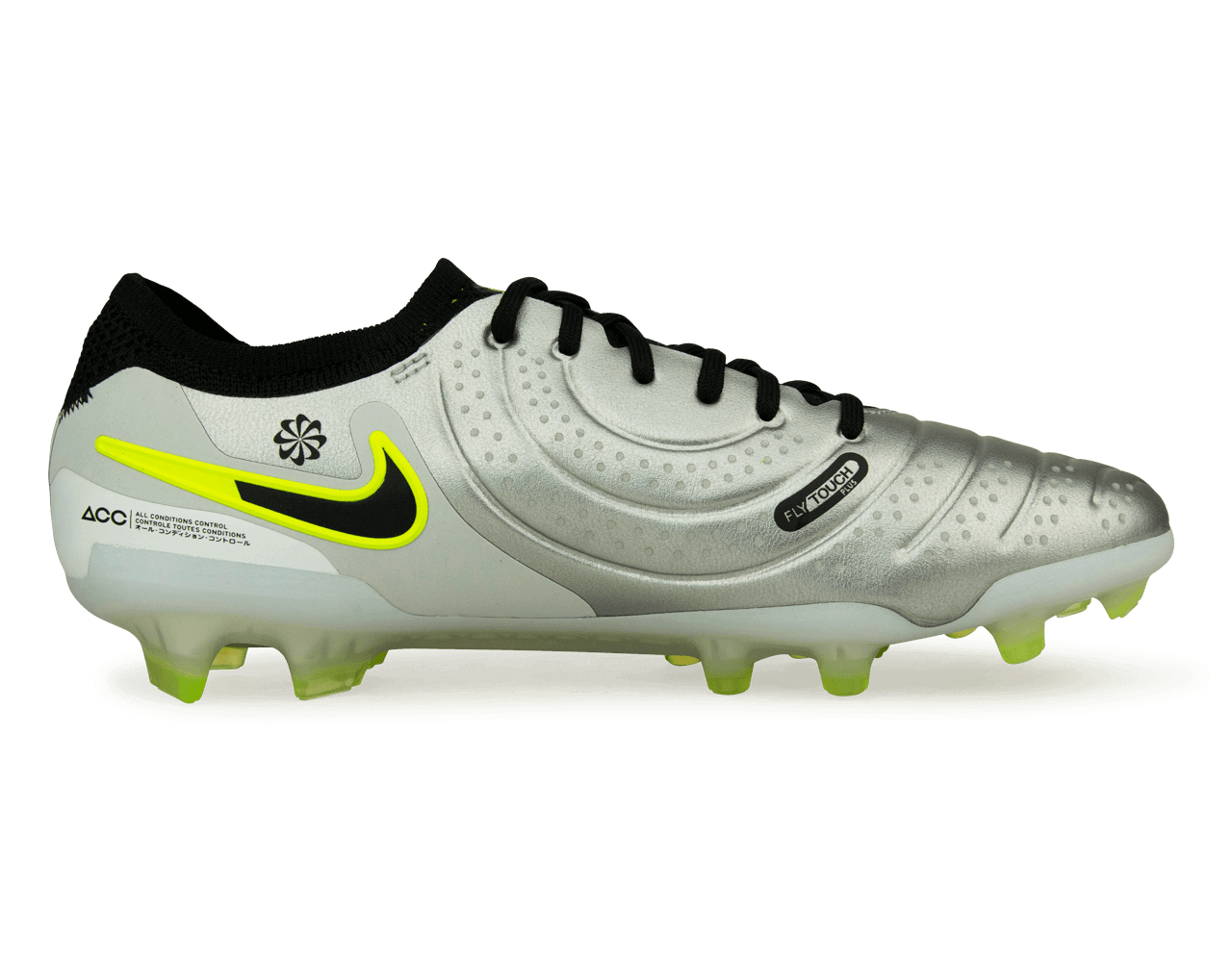 Nike Men's Tiempo Legend 10 Elite FG Silver/Black/Volt