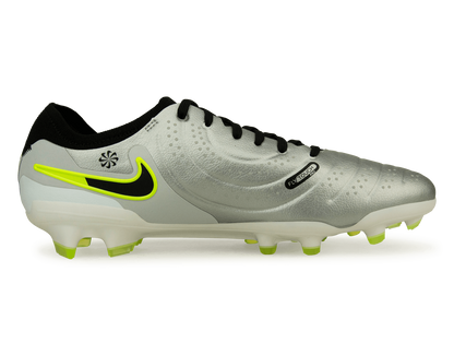 Nike Men's Tiempo Legend 10 Pro FG Silver/Black/Volt